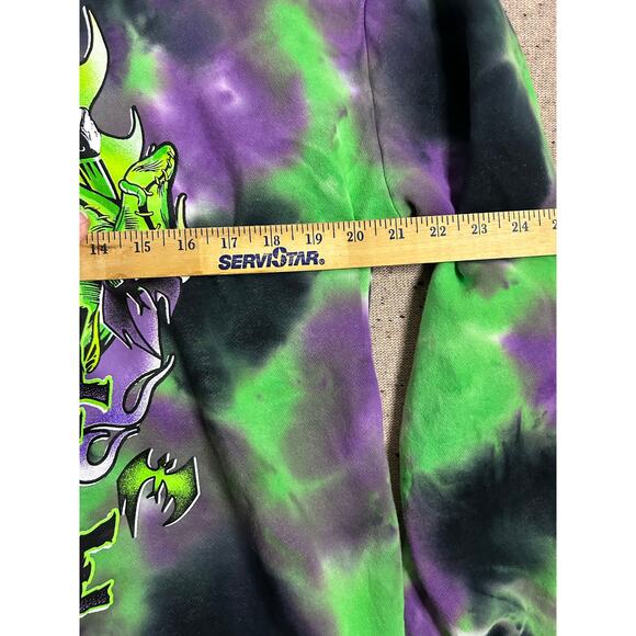 Disney Oogie Boogie Tie Dye Sweatshirt Medium Nightmare Before Christmas - Picture 4 of 4